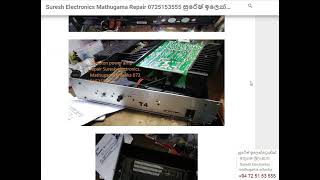 T4 deton power amp repair Suresh electronics Mathugama srilanka 072 5153555 [upl. by Jephum]