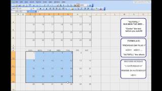 3 Month Calendar Template for Excel  An exercise to teach kids Excel [upl. by Sanborne292]