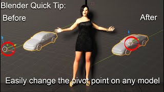 Blender Quick Tip Easily and Quickly change the pivot point of any model [upl. by Anon]