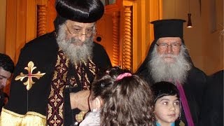 Le Père Samuel a été invité par Mor Philoxinos à la visite de Sa Sainteté le pape Tawadros II02 [upl. by Esinereb]