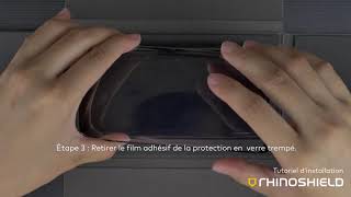 Installation de la Protection en Verre Trempé pour Galaxy S8  RHINOSHIELD [upl. by Htezil566]