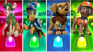 Skye 🆚 Chase 🆚 Marshall 🆚 Ryder 🎶 Tiles Hop EDM Rush [upl. by Archibold]