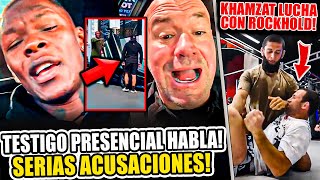 ¡TESTIGO PRESENCIAL hace SERIAS ACUSACIONES contra Israel Adesanya ¡Khamzat LUCHA con Rockhold [upl. by Cuyler]