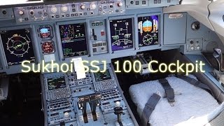 ✈️ Sukhoi Superjet 100 cockpit tour ✈️ [upl. by Farrica]