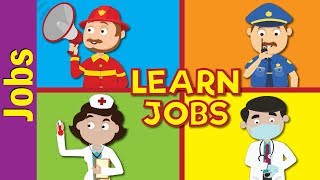 Jobs and Occupations for Kids  What Does HeShe Do  Kindergarten EFL and ESL  Fun Kids English [upl. by Siahc]