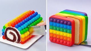 15 Best Satisfying Rainbow Cake Ideas 🌈 How To Make Cake Decorating Tutorials For Any Occasion [upl. by Min531]