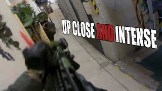 CQB GoPro Helmet Cam Footage  Up Close And Intense [upl. by Oidale]