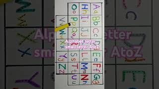 Learn alphabet a to z coloring and drawing  abcd drawing easy  abc colours  alphabet letter AtoZ [upl. by Lacagnia]