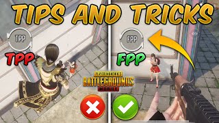 Top 10 Close Range Tips And Tricks PUBG MOBILE FPP Switch GuideTutorial From NOOB TO PRO [upl. by Mensch]