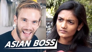 Do Indians Find PewDiePies Music Videos quotRacistquot  ASIAN BOSS [upl. by Owiat]