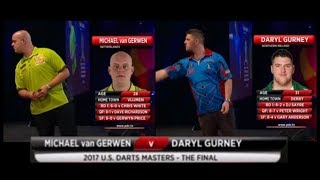 US Darts Masters 2017 Final Michael van Gerwen vs Daryl Gurney [upl. by Vasquez]