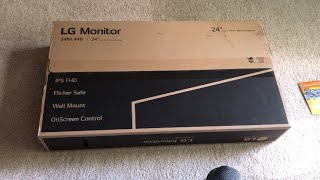 ASMR Unboxing LG Monitor [upl. by Kesia500]