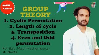 Cyclic Permutations  Length of Cycle  Transposition  Even and Odd Permutation  SAINI CLASSES [upl. by Behl]