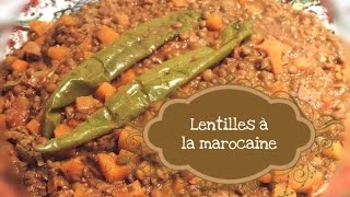 RECETTE SALÉE  Lentilles à la Berbère La3dess ChadCuisine2015 [upl. by Niamrahc]