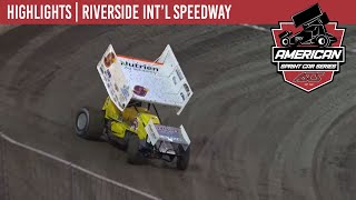 ASCS  American Sprint Car National Series  Riverside Intl Speedway  October 18 2024  HIGHLIGHTS [upl. by Tav]