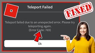 Cómo solucionar el código de error 769 de Roblox error de teletransporte [upl. by Ytte731]