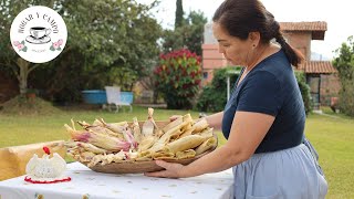 Delicias artesanales en el campo tamales de arándano y tamales verdes [upl. by Knowle665]