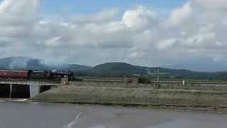 Steam Train on Arnside Viaduct [upl. by Alaaj]