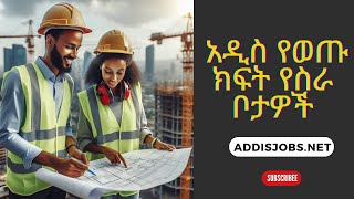 አዳዲስ ክፍት የስራ ቦታዎች  Latest Jobs in Ethiopia 2024 [upl. by Nelluc]