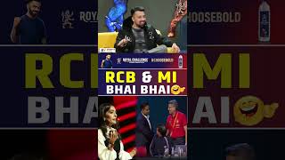 RCB amp MI BHAI BHAI 😂😂 rcb mi [upl. by Ttesil]