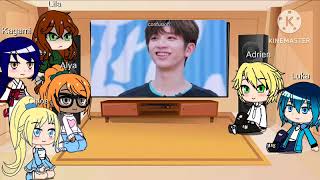 MLB characters react to future Marinette as Lisa from blackpink part 1 [upl. by Anoif]