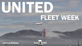 United Airlines 2024 Fleet Week Airshow presentation [upl. by Ainahs463]