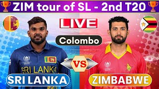 Sri Lanka vs Zimbabwe 2nd T20 Live Scores  SL vs ZIM 2nd T20 Live Scores amp Commentary  ZIM Innings [upl. by Tehcac]