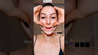 reducing smile lines Practice this move 60s daily faceyoga facecare facialexercise smilelines [upl. by Eelime670]