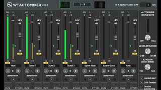 Wavemark releases WTAutomixer V2  Multi channel automixer with integrated leveler for Mac amp Win VST [upl. by Salinas]