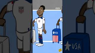 USMNT boys are off for new adventures 👀 ✈️ football usmnt cartoon [upl. by Duahsar882]