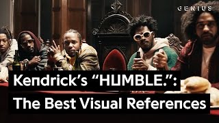 Kendrick Lamar’s “HUMBLE” The Video’s Best Visual References  Genius News [upl. by Alakam13]