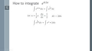 How to integrate e0 5x e12x integral [upl. by Champ]