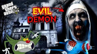 Oggy And Jack Bob Attacked By Evil Demon Again in GTA 5 😱 GTA 5 MODS [upl. by Rramed]