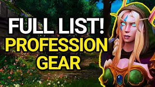 FULL LIST Be Prepared Profession Accessory and Tool Crafting List  The War Within [upl. by Ociral664]