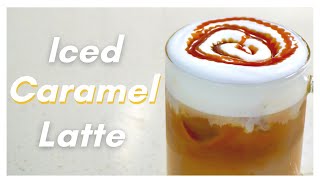 How To Make Iced Caramel Latte Recipe with MAXIM COFFEE Only 5 Ingredients RECIPE [upl. by Dnanidref832]