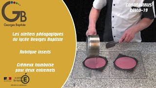 Insert crémeux framboise pour deux entremets de 10 personnes [upl. by Matthieu130]