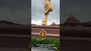 BAPS Swaminarayan Akshardham Mandir Hindu Temple Entrance in Robbinsville New Jersey USA 2024 July [upl. by Reid]