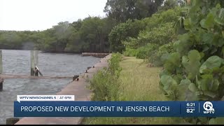 Residents voice concerns about proposed waterfront development in Jensen Beach [upl. by Sdlonyer111]