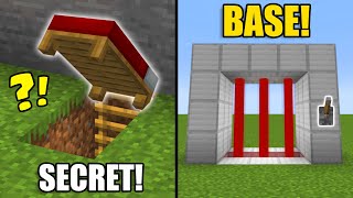 10 Ways To Improve Your SECRET BASE Minecraft [upl. by Nwatna]