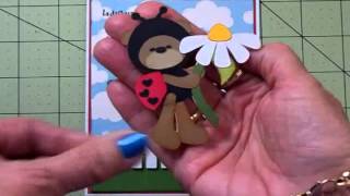 quotLADY BUG HUGS AND DAISY KISSESquot MOTHERS DAY CARD [upl. by Zabrine]