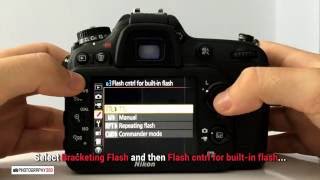 How to set Nikon D7200 \ D7500 \ D750 in Flash Commander Mode [upl. by Ciardap]