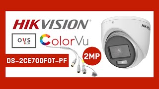 Hikvision ColorVu Camera DS2CE70DF0TPF I 2MP 36mm I Unboxing I Review [upl. by Avera182]