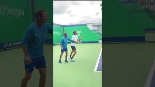 What do you think the coach of Tsitsipas is helping him with tennis [upl. by Yelad]