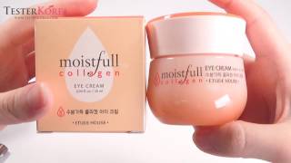 TESTERKOREA ETUDE HOUSE Moistfull Collagen Eye Cream [upl. by Bresee]