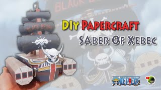 Papercraft Saber of Xebec CubeSimple  One Piece [upl. by Zel245]