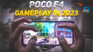 POCO F4 GAMEPLAY IN 2023🔥 STILL BEAST OR NO 🤔🤬  Smooth  90fps  PUBG MOBILE  5Fingers  gyro [upl. by Naval]