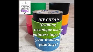 One way to quotframequot a diamond painting inexpensively [upl. by Kired427]