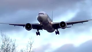 STORM HENK  Plane lands in strong winds at Heathrow Airport [upl. by Jule]