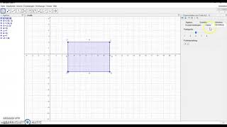 Rechteck mit Geogebra [upl. by Akinimod]