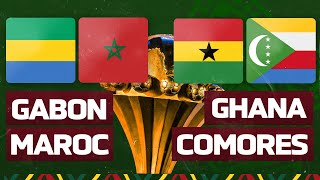 🔴🎥 🇬🇦 🇲🇦 GABON  MAROC  🇬🇭 🇰🇲 GHANA  COMORES  CAN 2021 EN LIVE  DIRECT [upl. by Waneta]